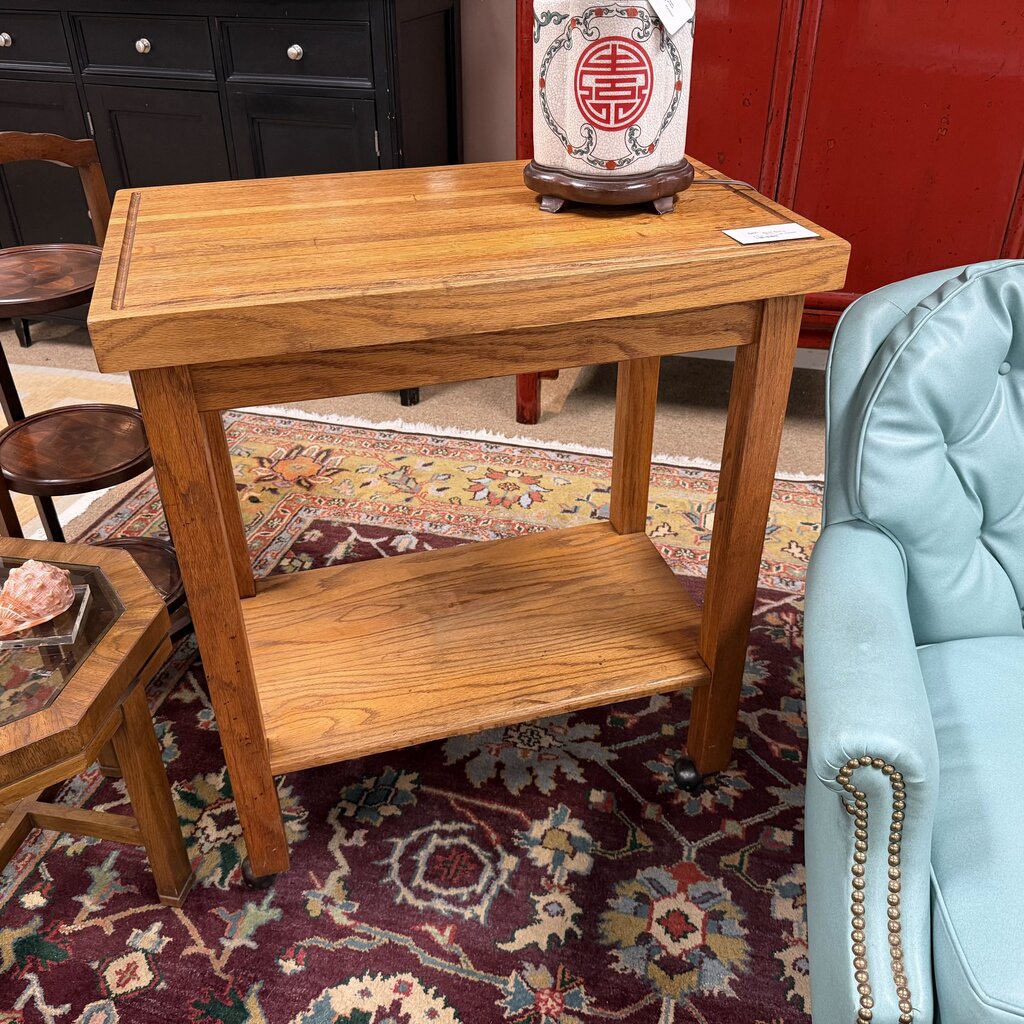 Butcher Block Kitchen Island on Wheels