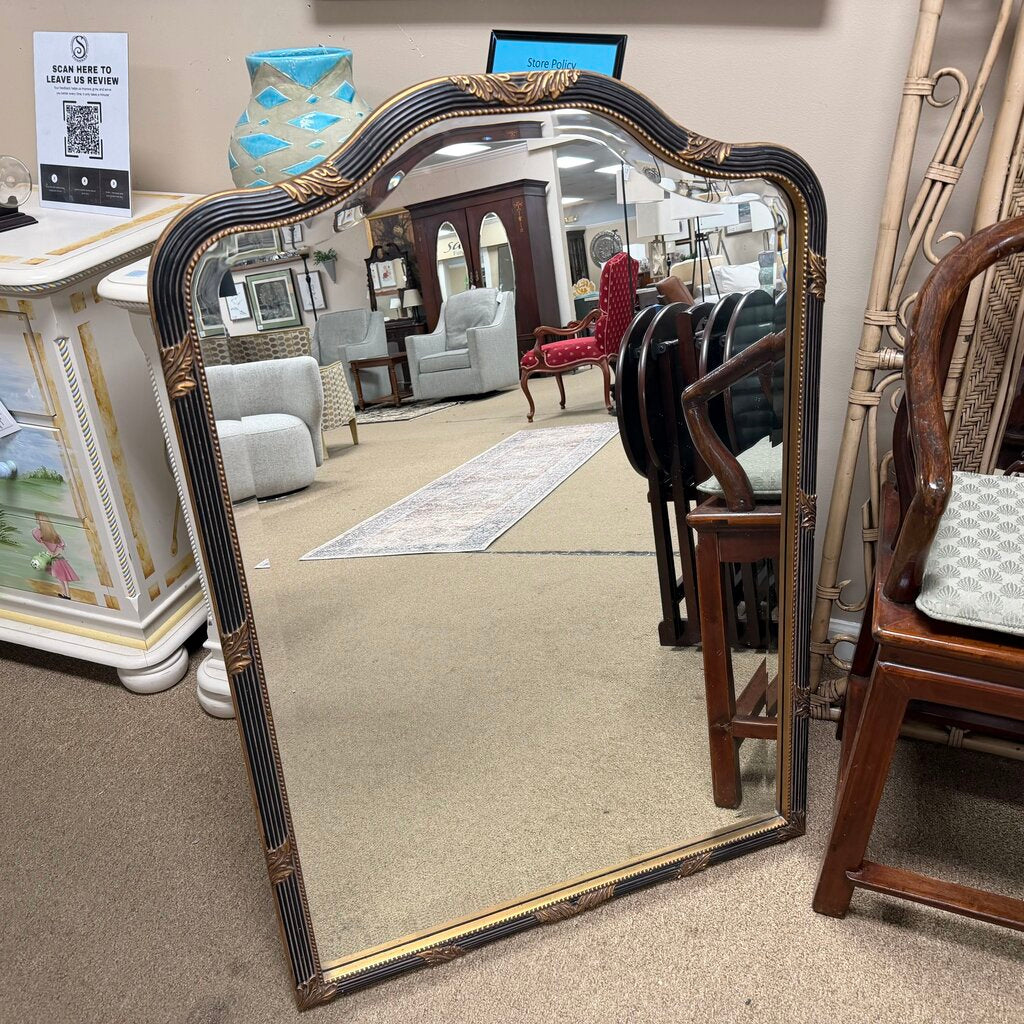 Black & Gold Traditional Mirror