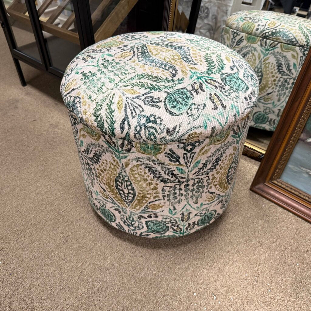 Round Storage Ottoman