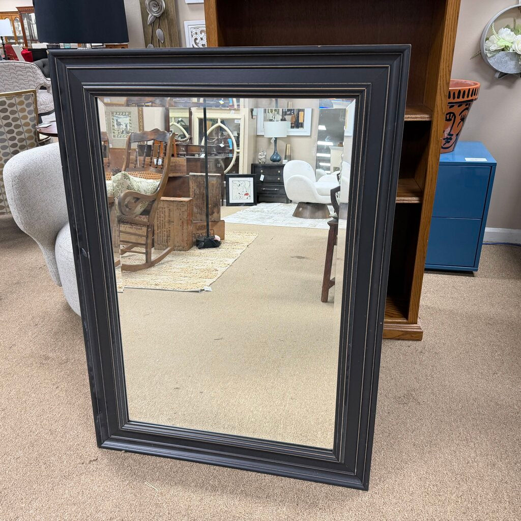 Black Wood Framed Mirror