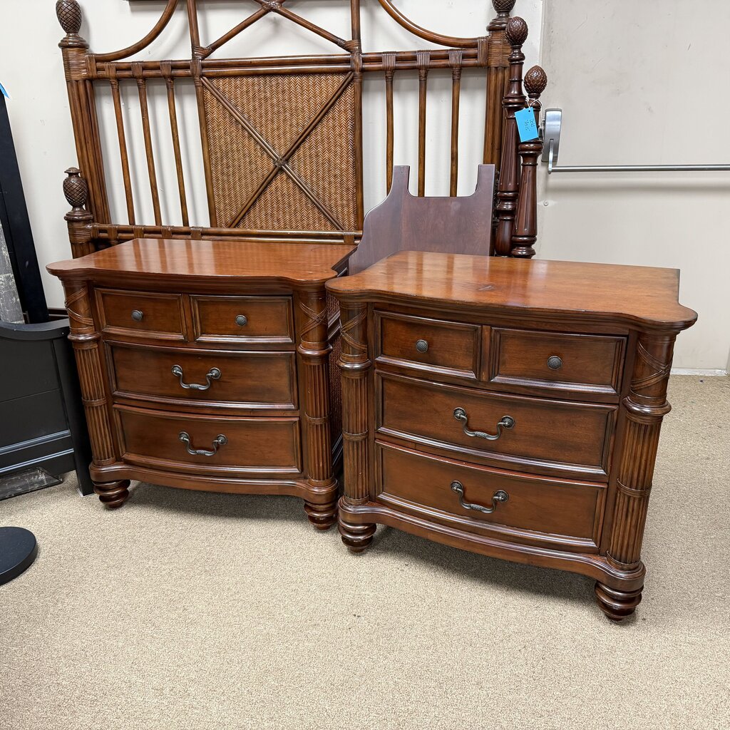 Pair Island Style Nightstands