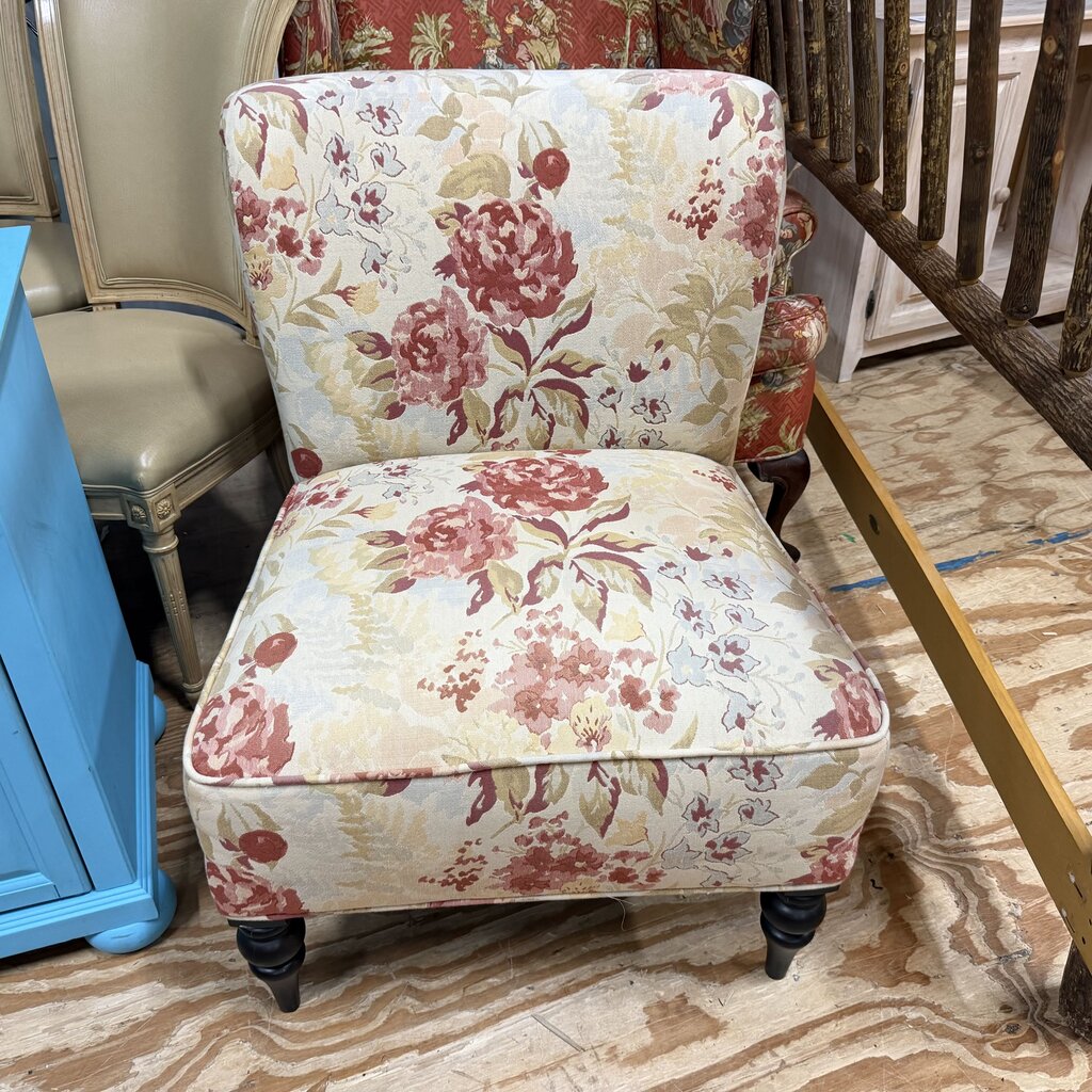 Floral Slipper Chair