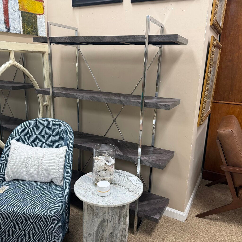 Metal + Wood Shelving Unit