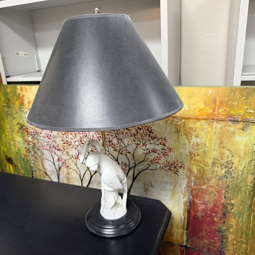Ceramic Parrot Lamp