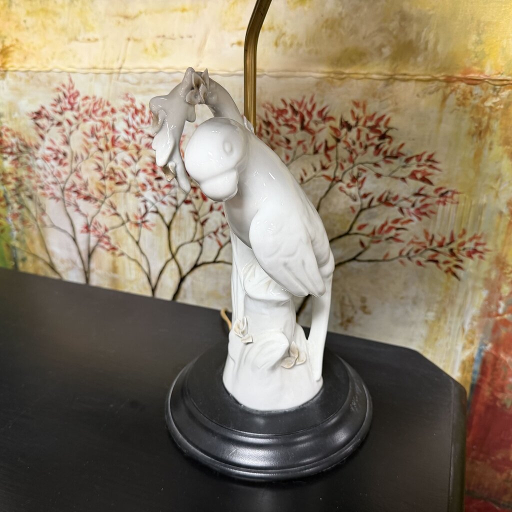 Ceramic Parrot Lamp