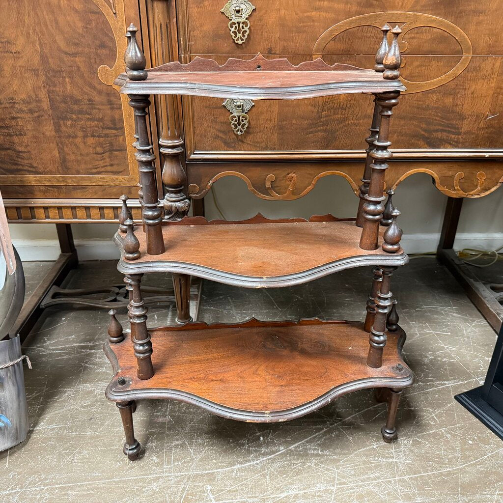 Victorian-Style 2-Tier Whatnot Shelf