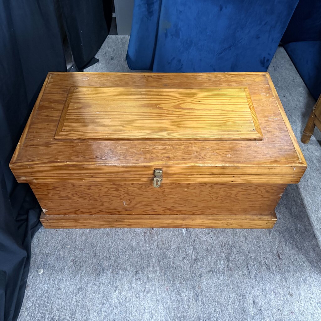 Vintage Solid Wood Storage Chest
