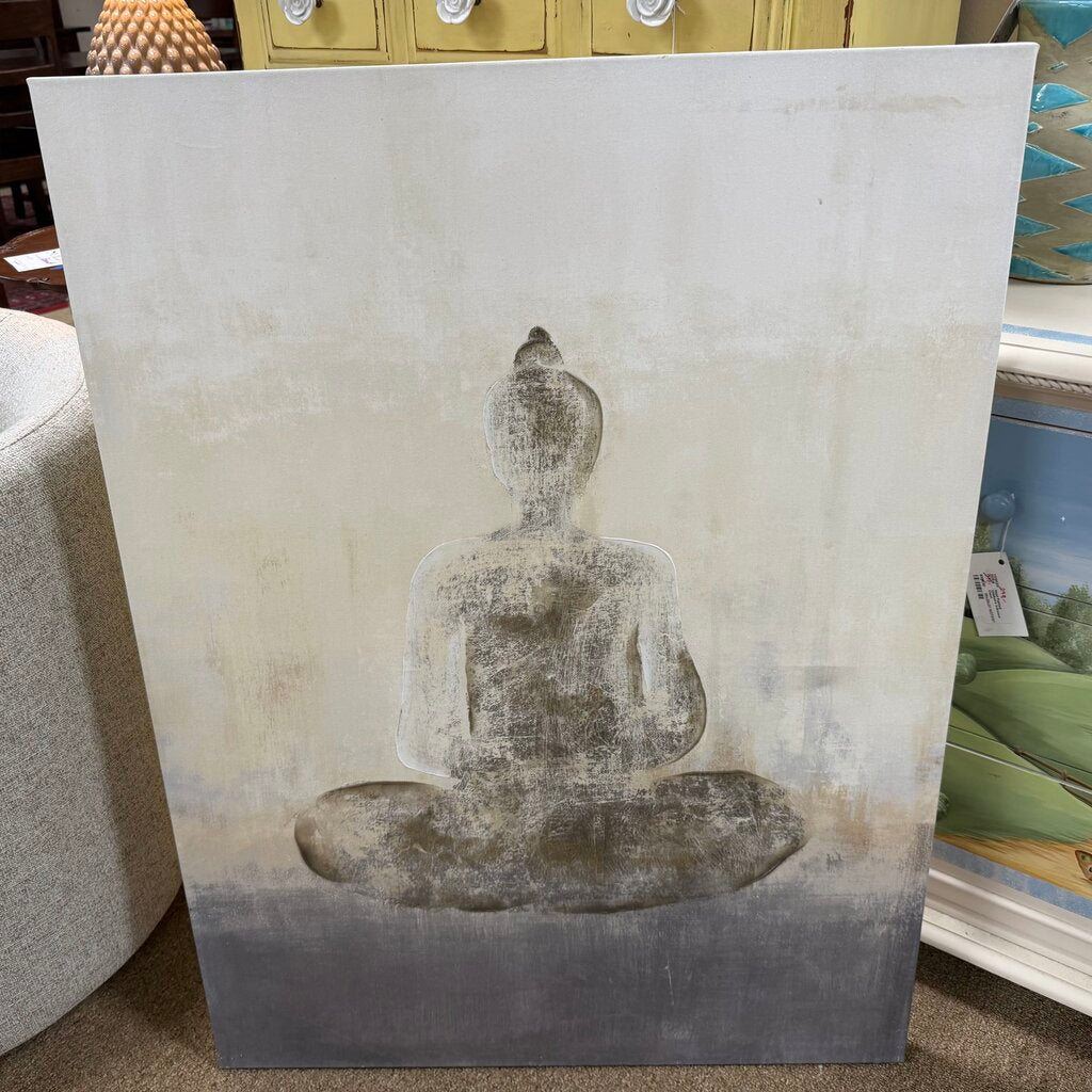 Gray Buddha Canvas