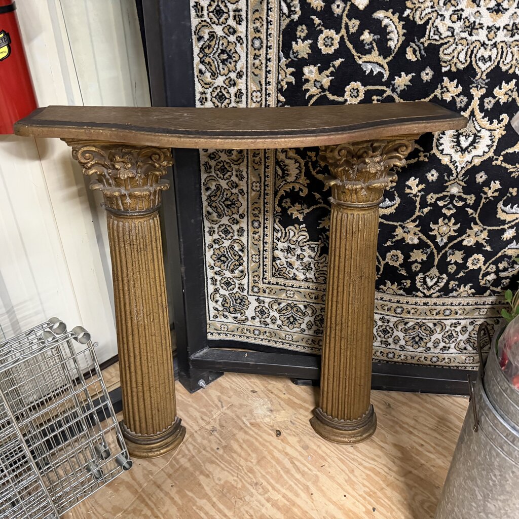 Gilt Neoclassical Wall Console Table