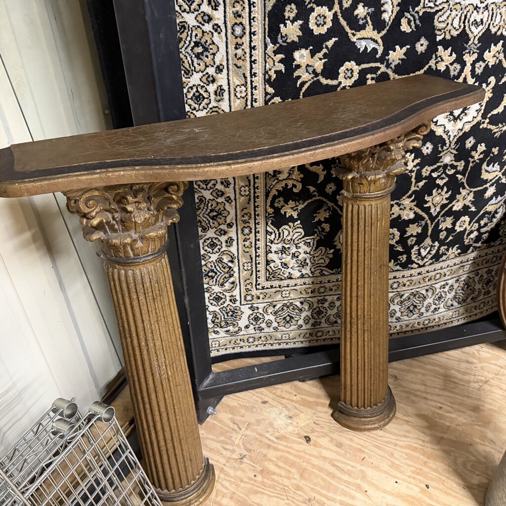 Gilt Neoclassical Wall Console Table