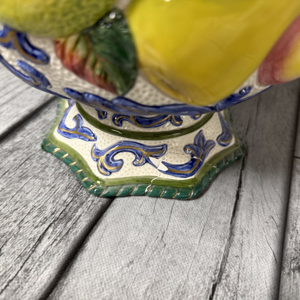 Florentine Fruit Soup Tureen w/Lid + Ladle