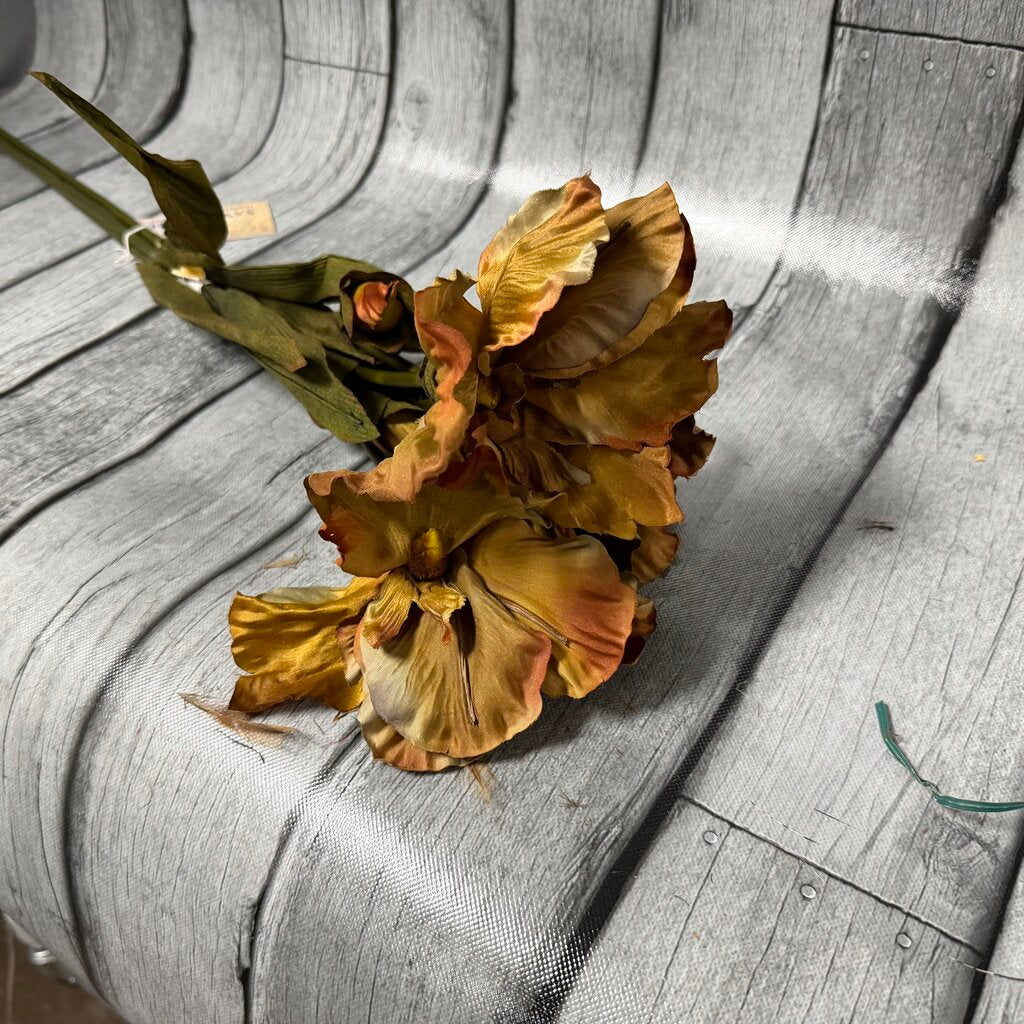Set/3 Bronze Iris Spray Stems