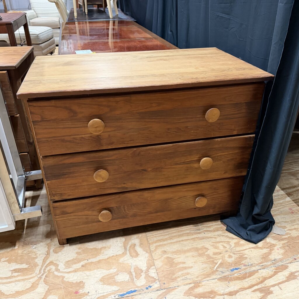 Vintage Pine 3-Dr Chest