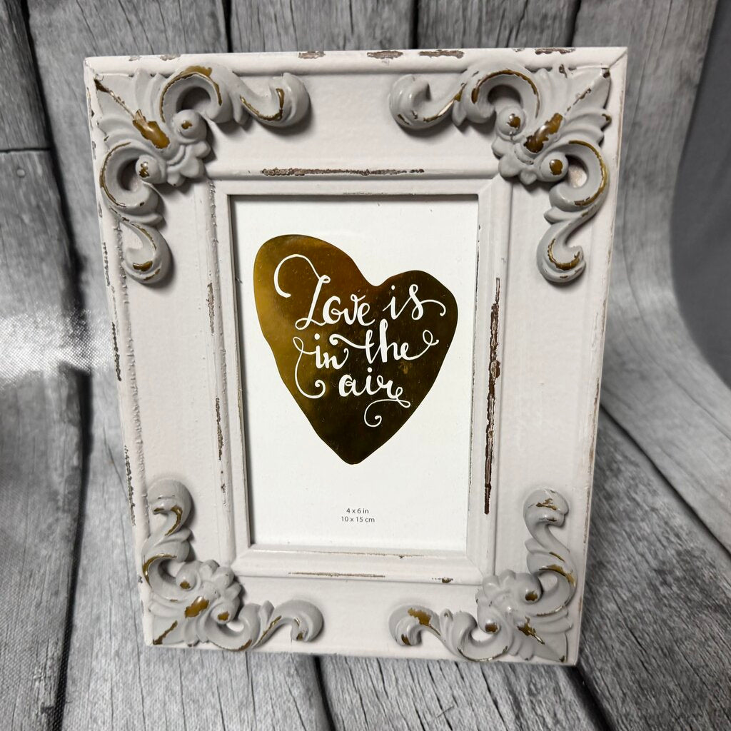 Lt. Grey Painted Wood Picture Frame