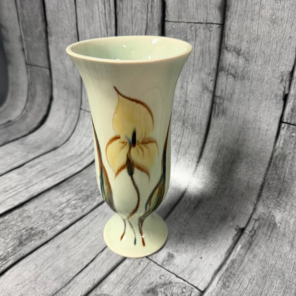 Ceramic Vase w/Jack-in-the-Pulpit Flower