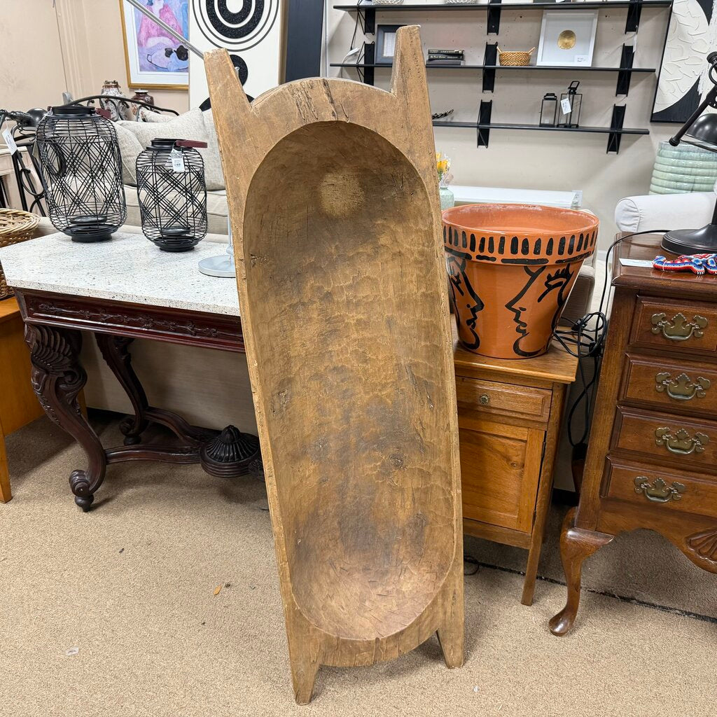 Extra Large Primitive Wood Dough Bowl