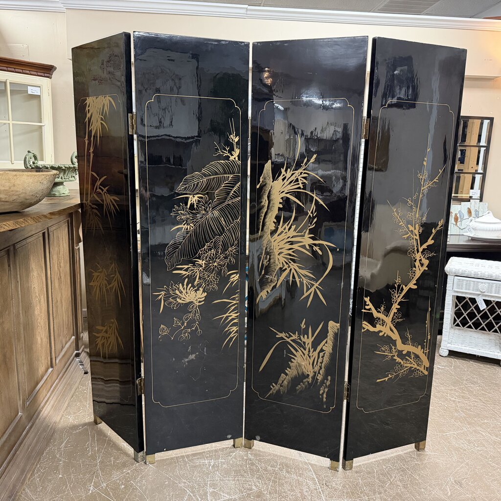 Asian Lacquer Room Divider