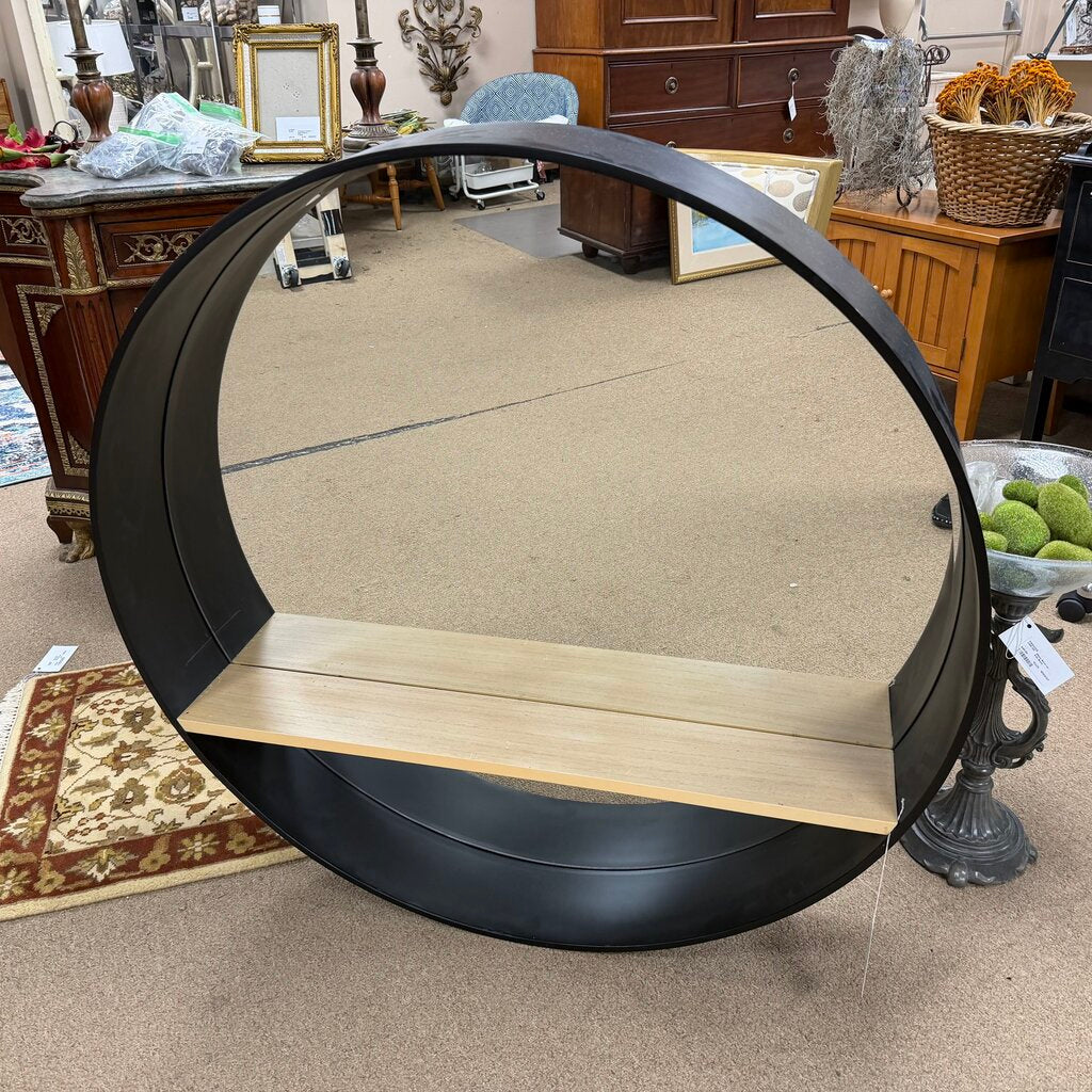 *NEW* Round Mirror w/Shelf