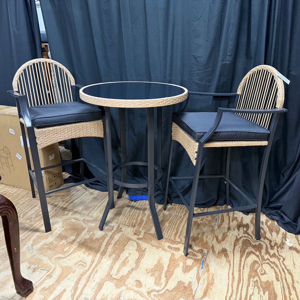 *NEW* 3-pc Bar Height Bistro Table Set