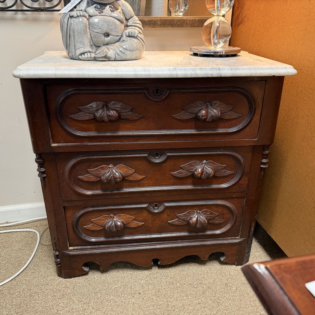 Victorian Marble Top Chest