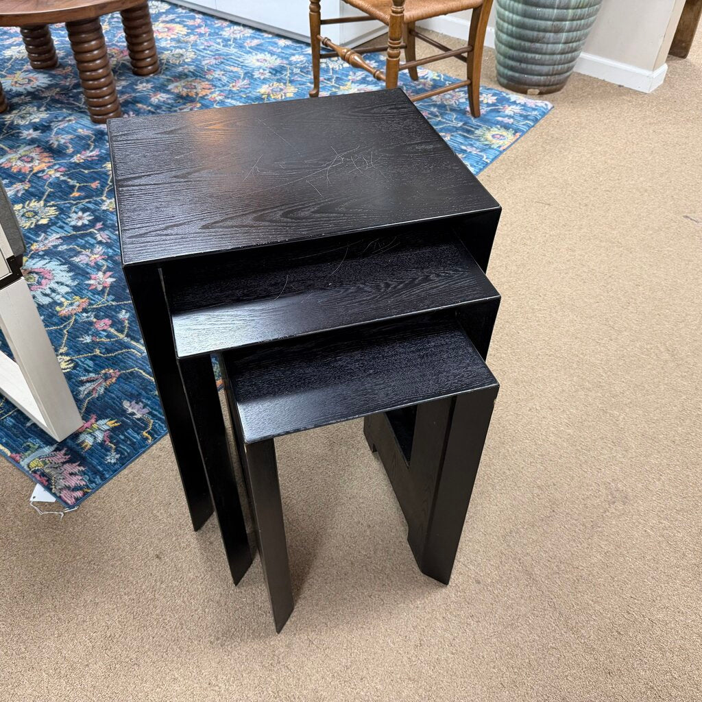 Set/3 Solid Wood Nesting Tables