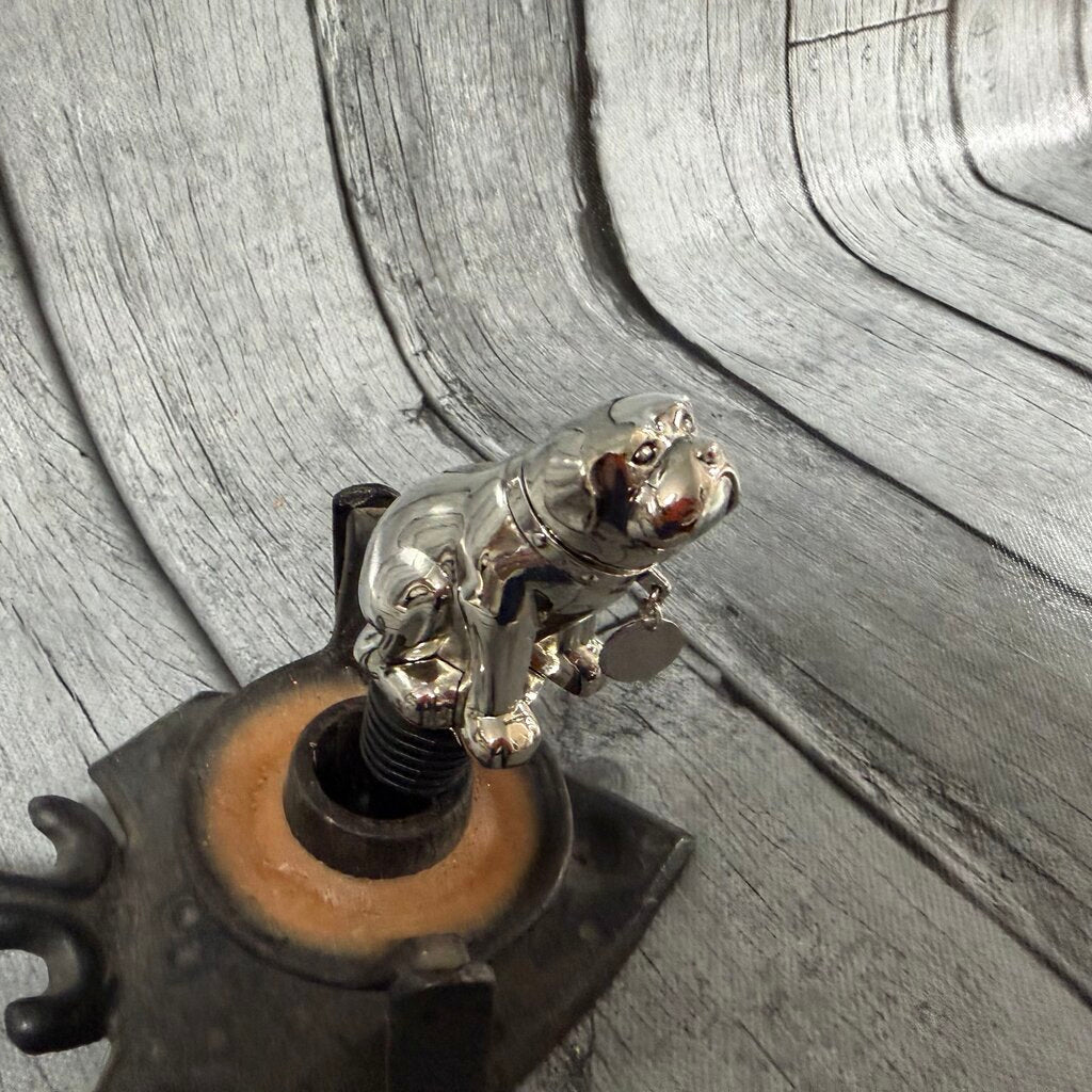 Chrome Bulldog Wine Bottle Stopper