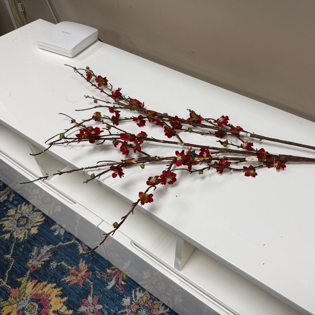 Red Cherry Blossom Branch Bundle