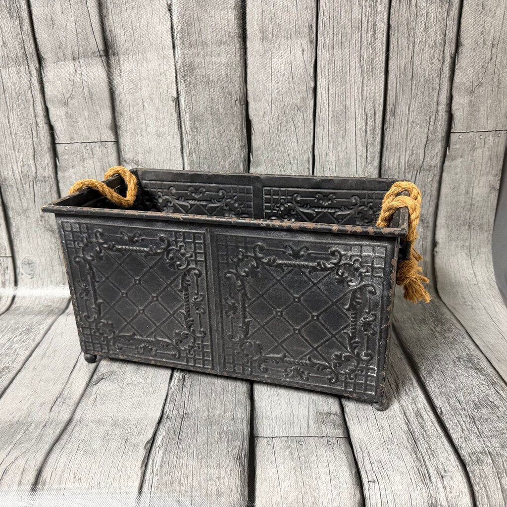 Black Metal Planter
