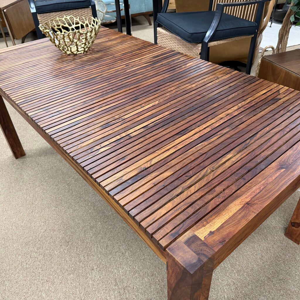Slatted Rosewood Dining Table