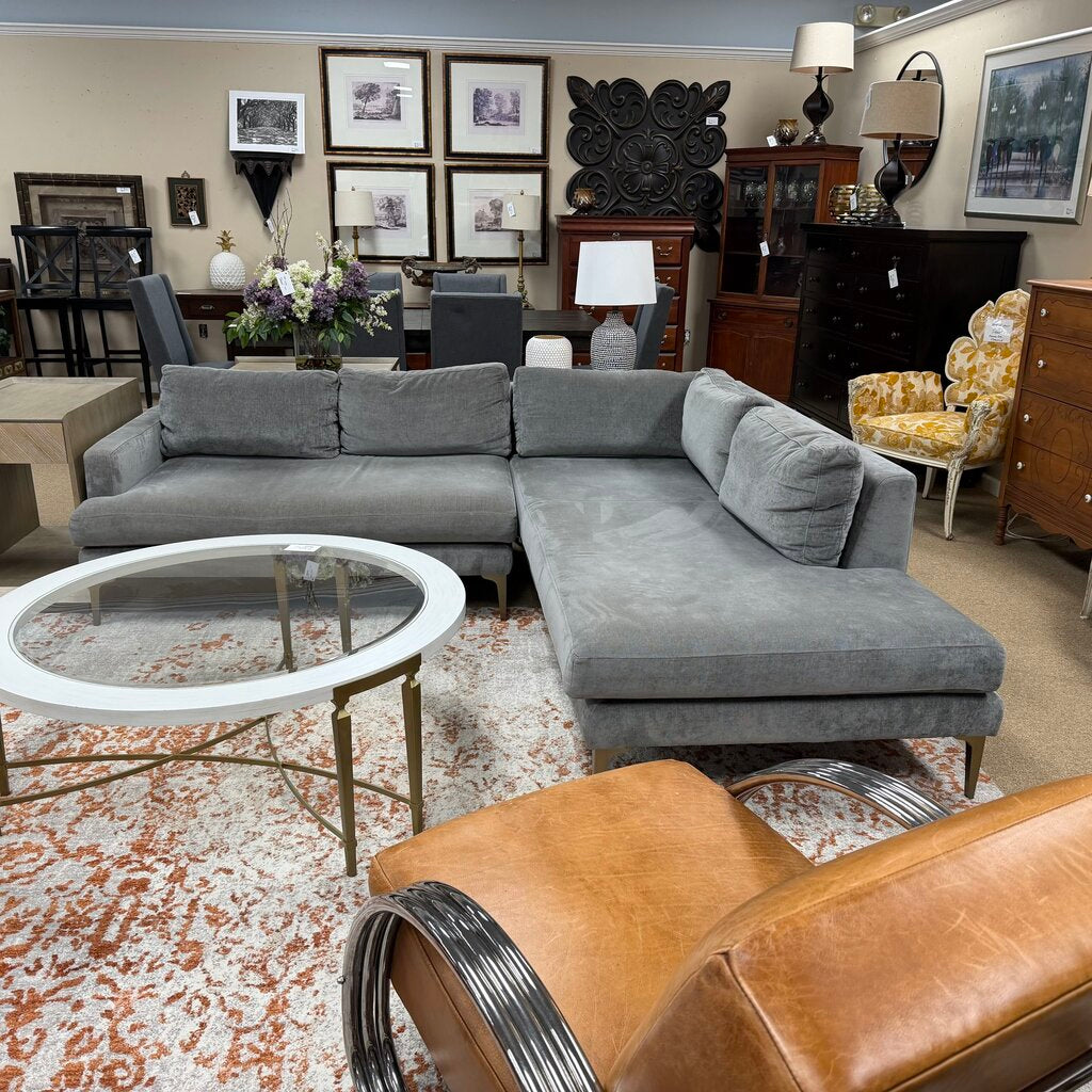 Performance Fabric Sectional w/Chaise