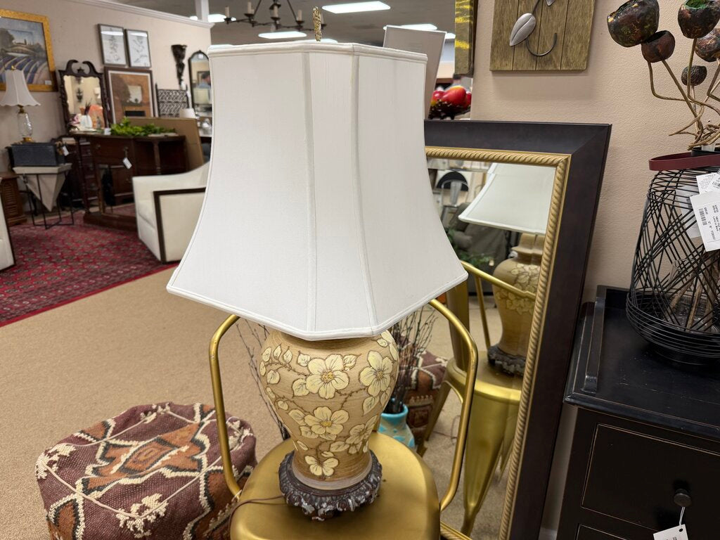 Floral Ceramic Lamp