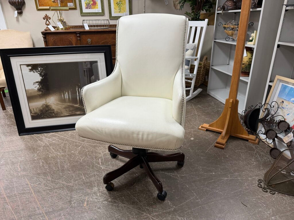 Leather Rolling Office Chair