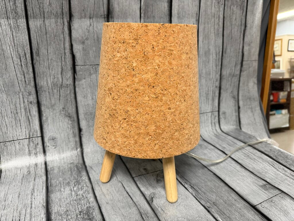 3-Leg Cork Shade Lamp