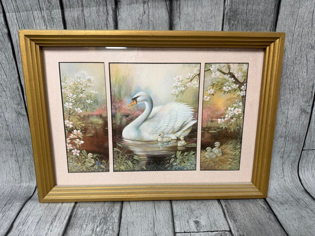 Vintage Swan Print