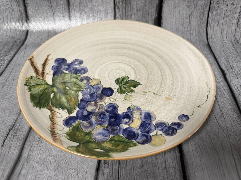 Stoneware Grapevine Serving Platter