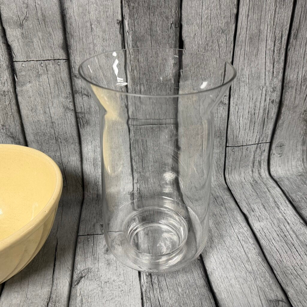 Glass Hurricane Candleholder