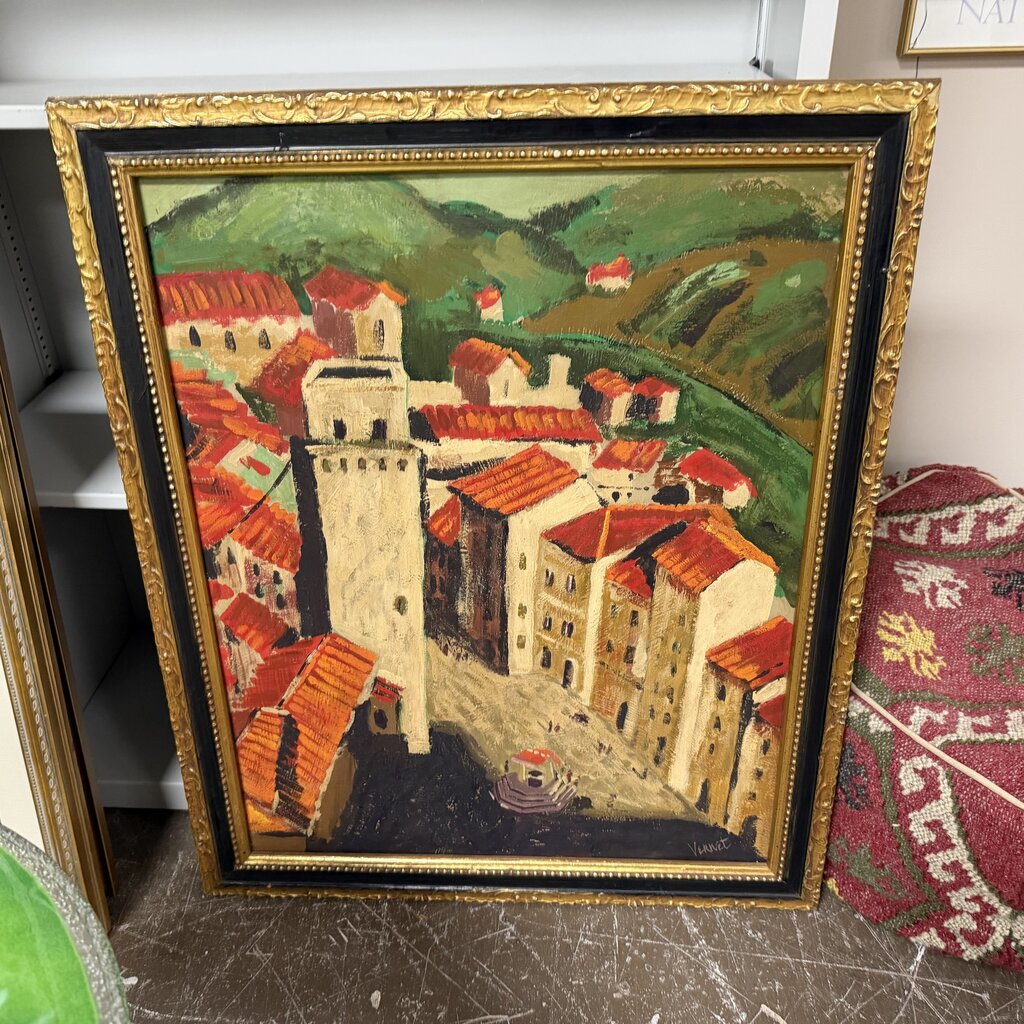 Spanish Village Oil Painting