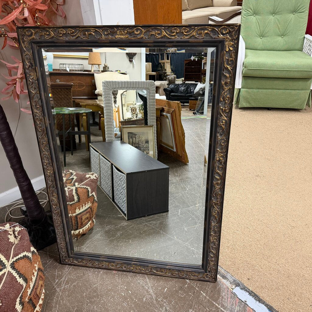 Heavy Wood Framed Mirror