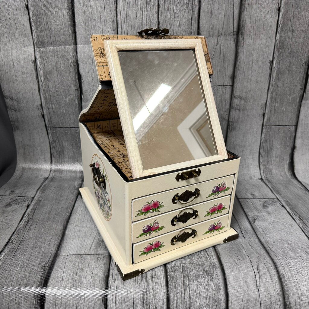 Hand Painted Asian Style Vanity Box