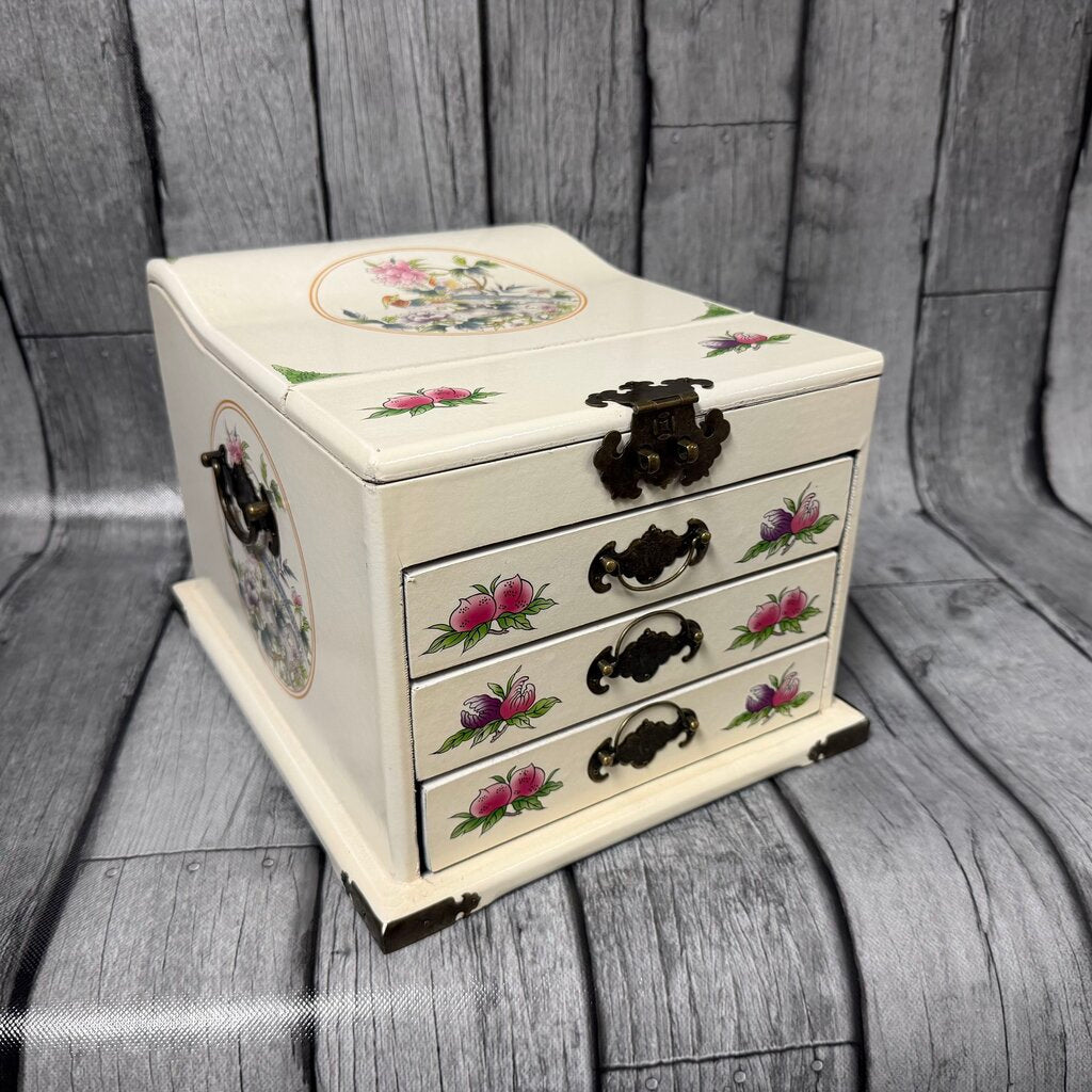 Hand Painted Asian Style Vanity Box