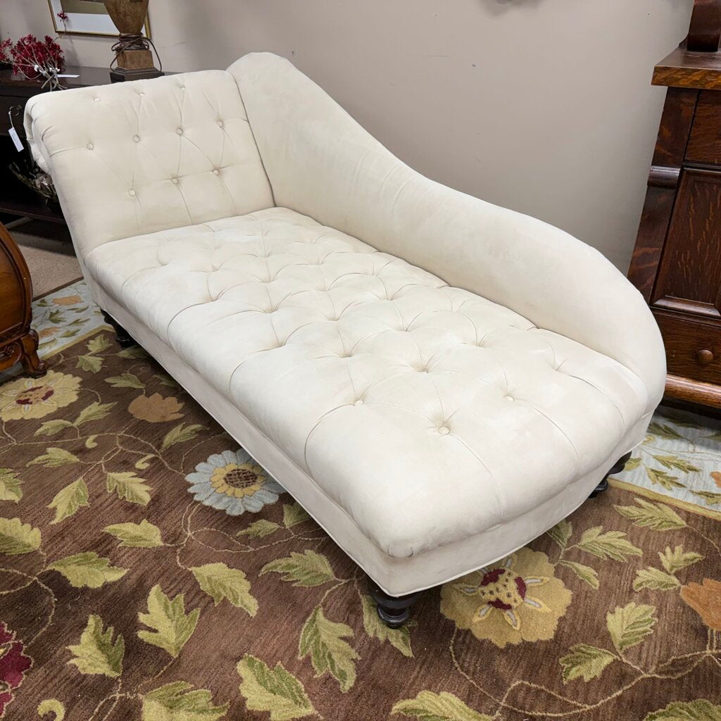 Microfiber Tufted Chaise Lounge