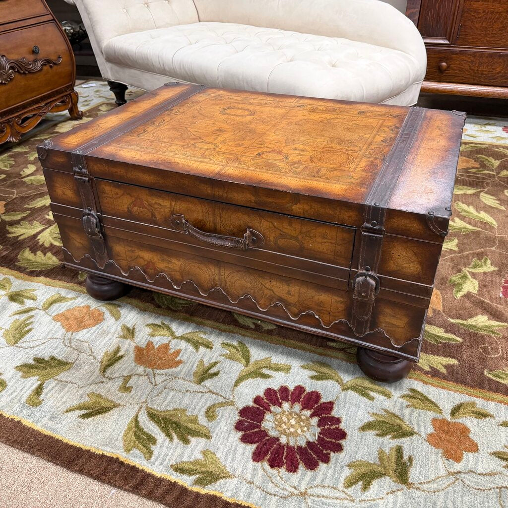"Luggage" Coffee Table w/Drawer