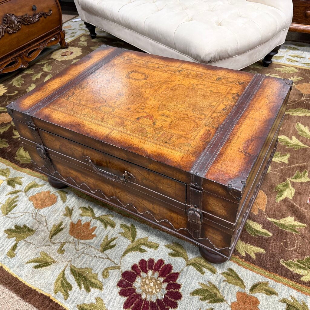 "Luggage" Coffee Table w/Drawer