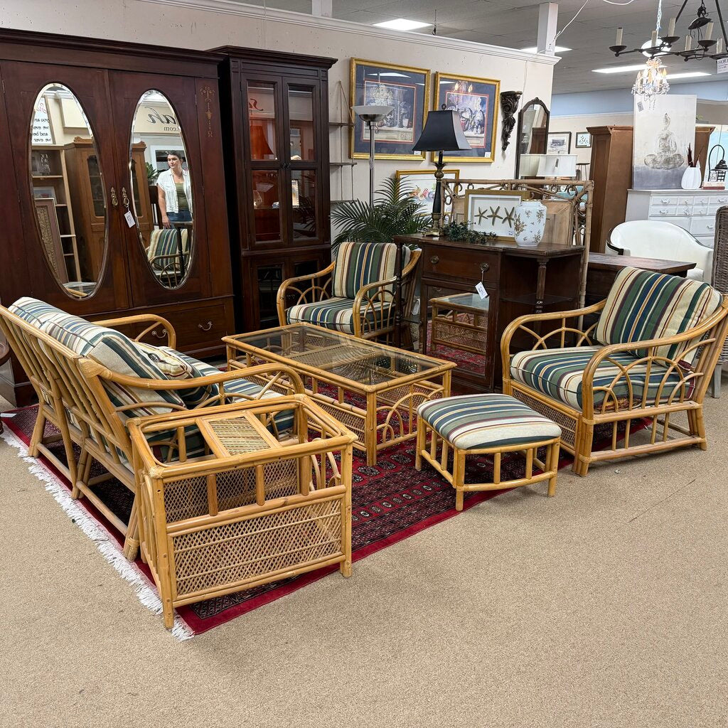 6-pc Rattan Patio Set