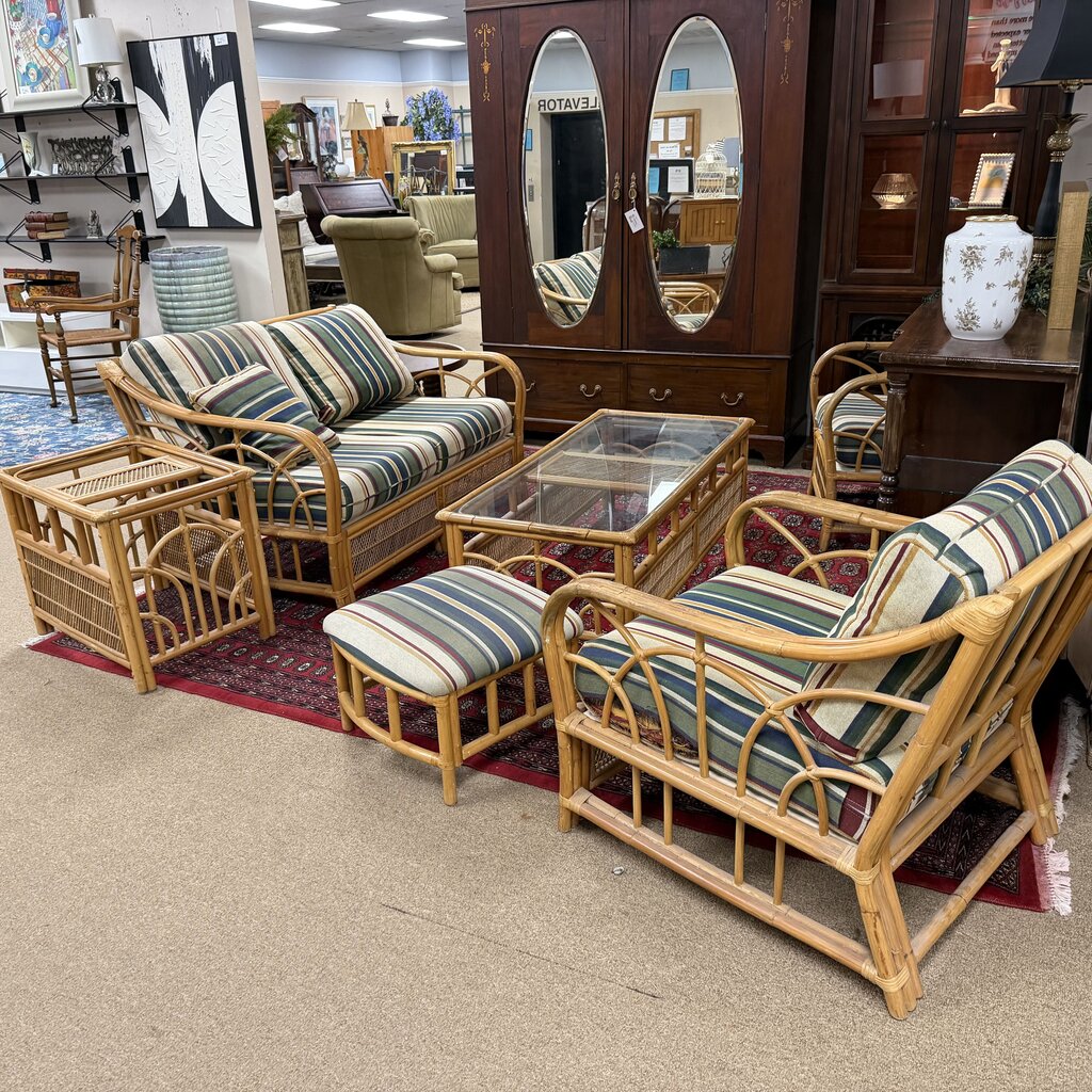 6-pc Rattan Patio Set
