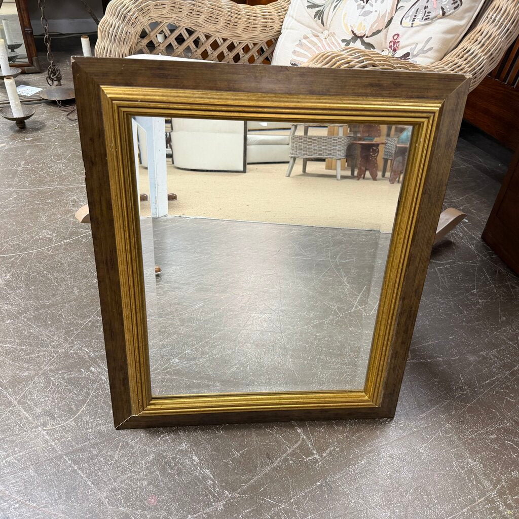 Gold Wood Framed Mirror