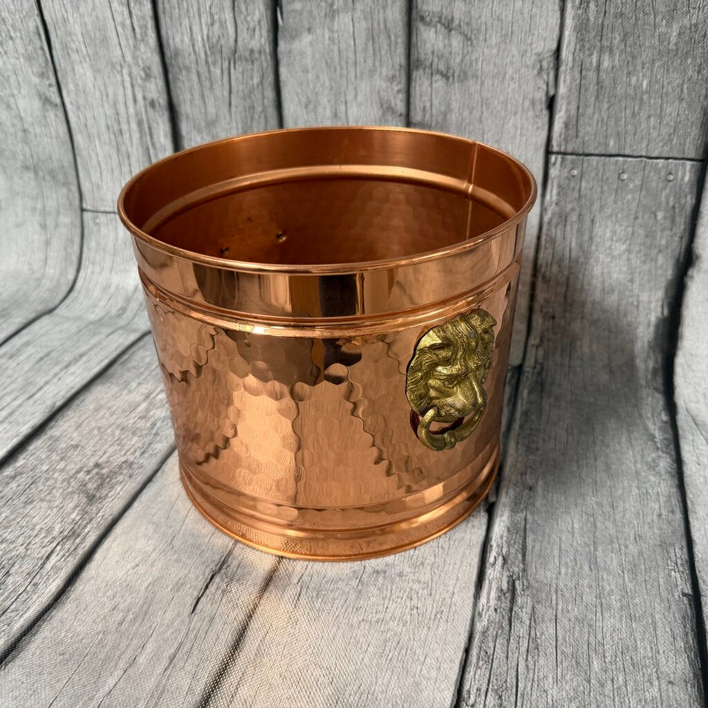 Hammered Copper Planter
