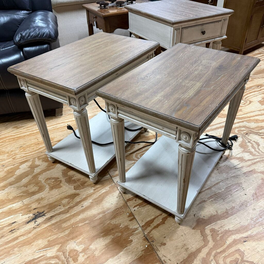 Pair Southbury Charging Side Tables