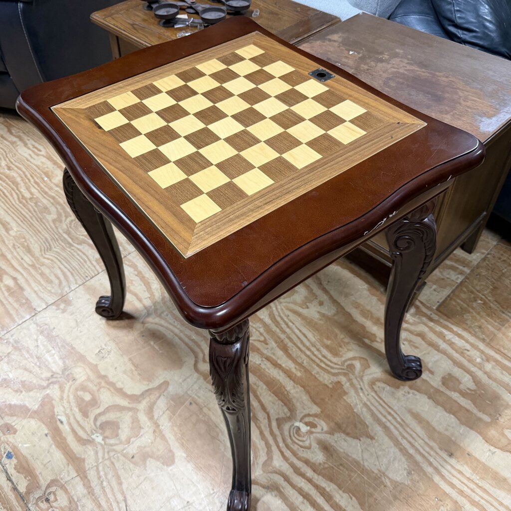 3-in-1 Game Table w/Carved Cabriole Legs