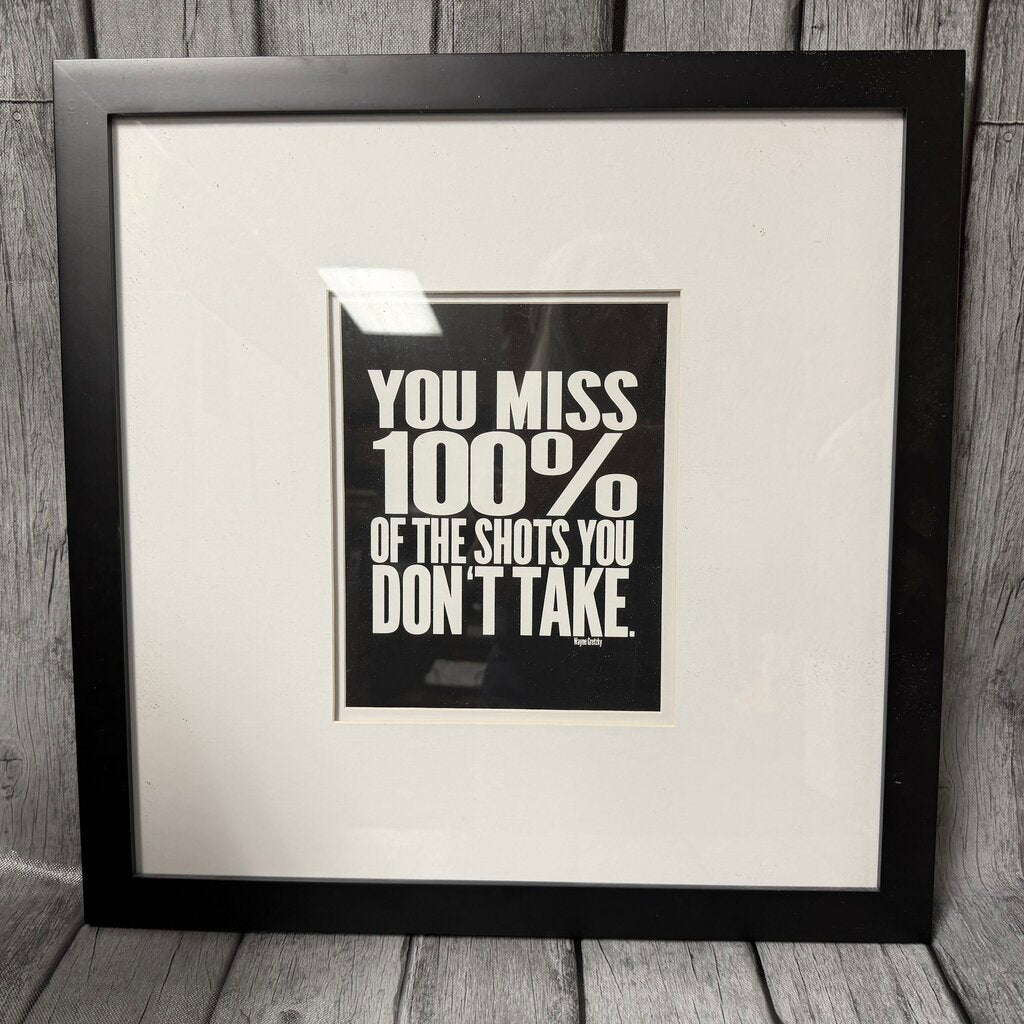 Framed Wayne Gretzky Quote